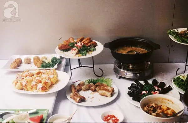 Món ăn chay đa dạng tại buffet