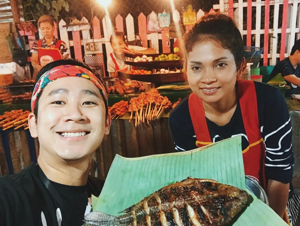 Món cá nướng...