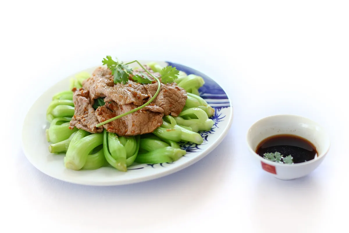 Món cải thìa xào thịt bò thơm ngon