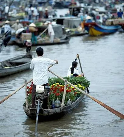 Một góc chợ nổi Cái Răng