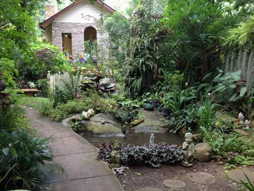 Một góc thơ mộng tại Khu vườn bí mật Secret Art Garden.