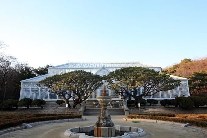 Nhà kính Grand Greenhouse tại cung điện Changgyeonggung, Seoul, Hàn Quốc. Ảnh: Shutterstock