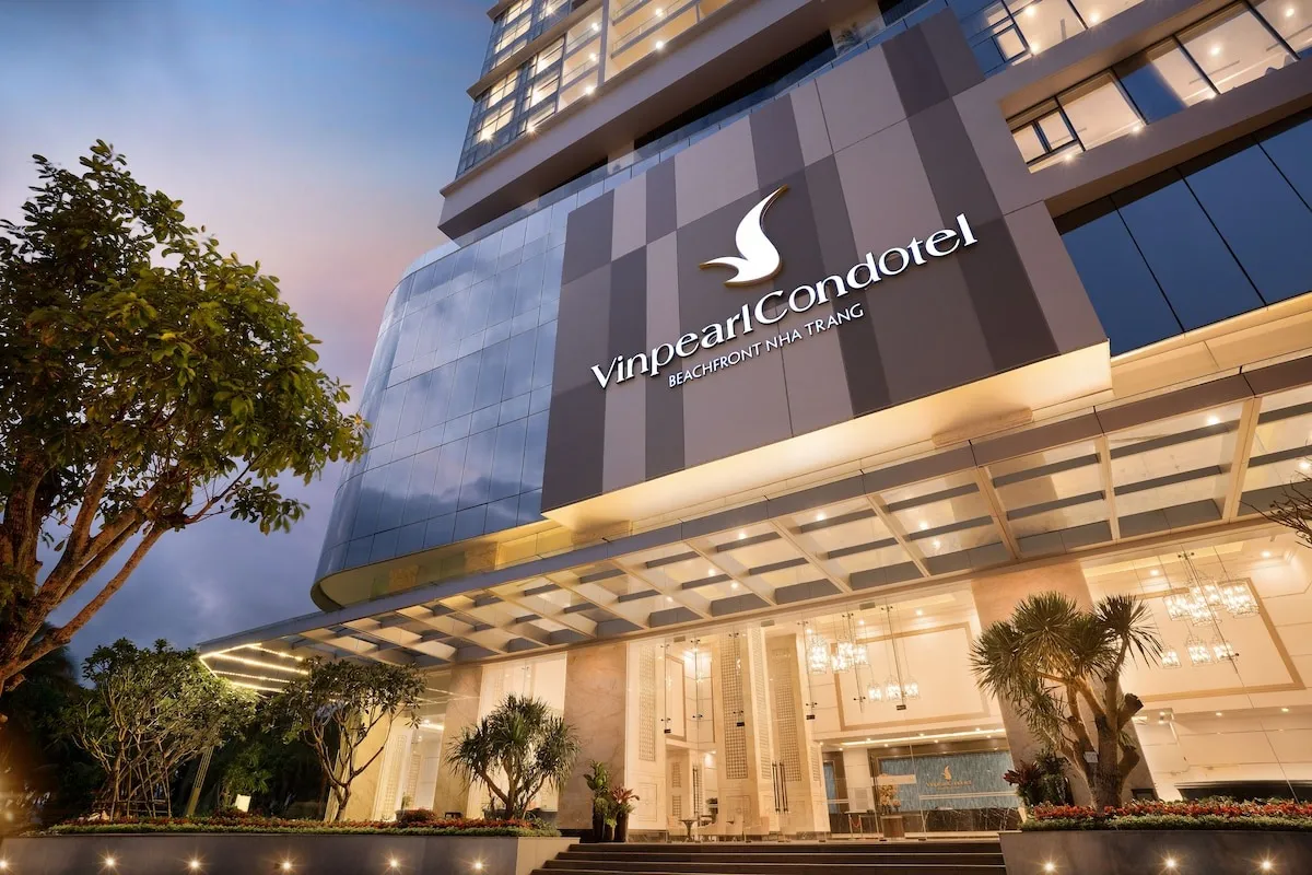 Nội thất phòng Studio hướng biển tại Vinpearl Beachfront Nha Trang
