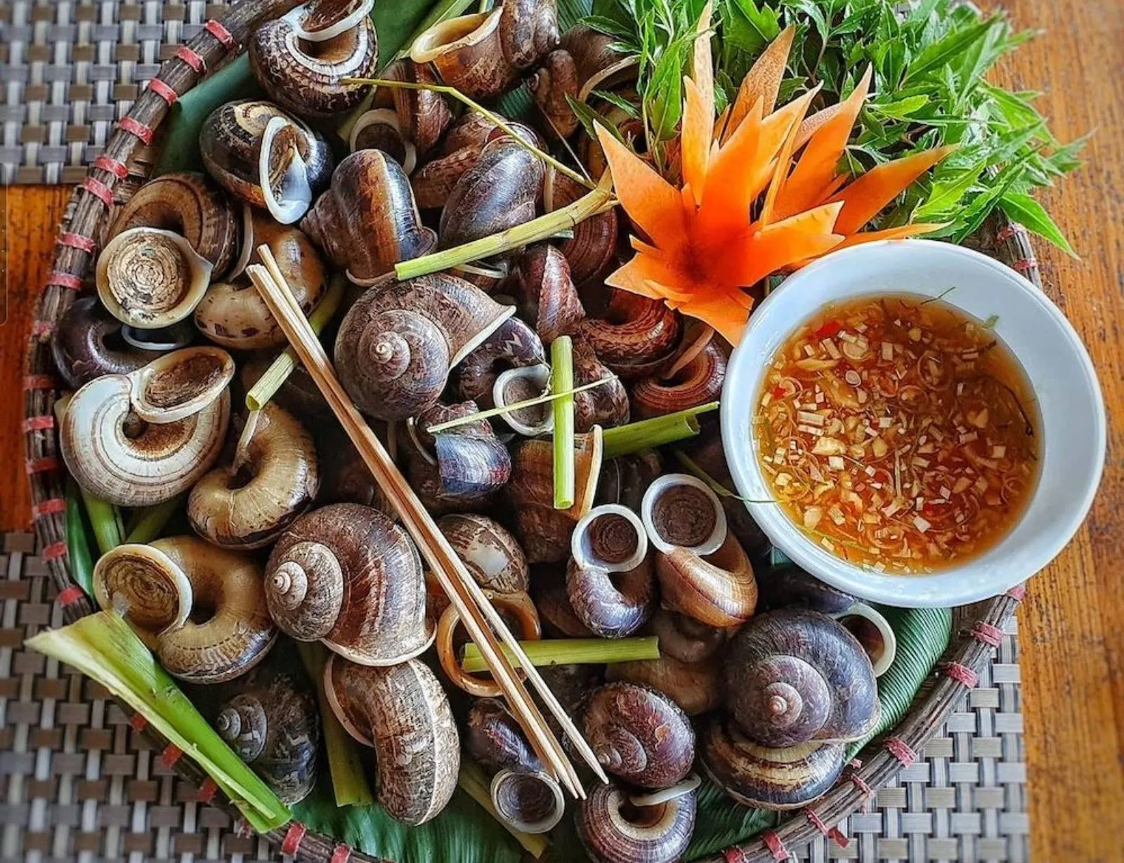 Ốc xu núi Bà - đặc sản Tây Ninh