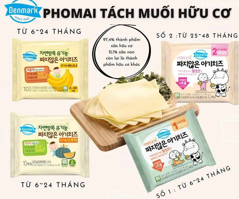 Phô mai tách muối giàu dinh dưỡng cho bé