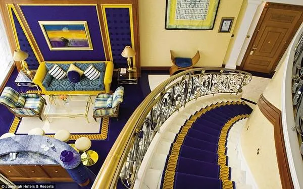 Phòng nghỉ sang trọng tại Burj Al Arab
