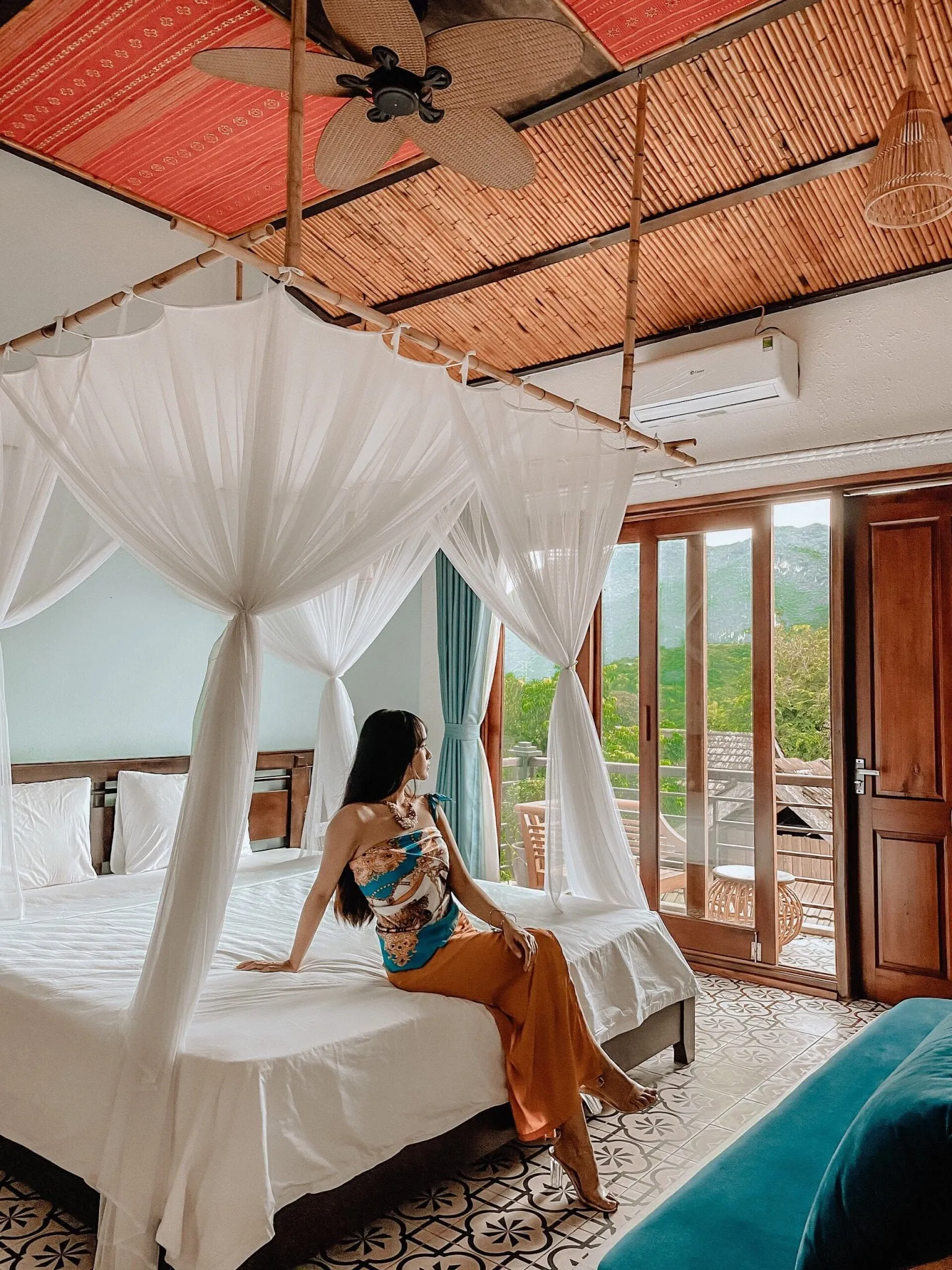 Phòng nghỉ tại Mai Châu Rustic Home