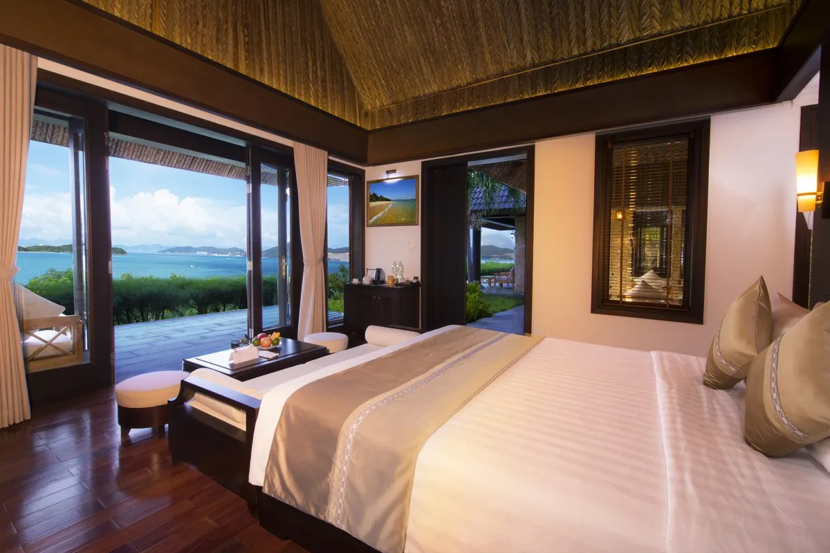 Phòng nghỉ tại MerPerle Hòn Tằm Nha Trang.