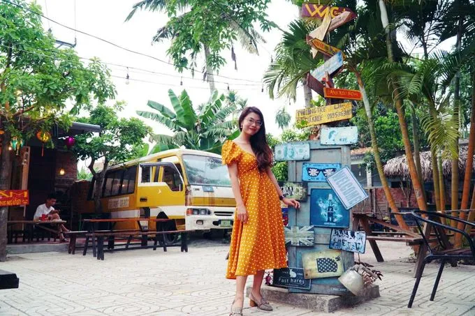 Quán cà phê hoài niệm Sài Gòn ở Quảng Ngãi có không gian sân vườn thoáng đãng