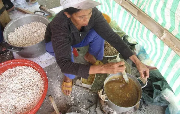 Rang nếp cho nở bung thành bỏng