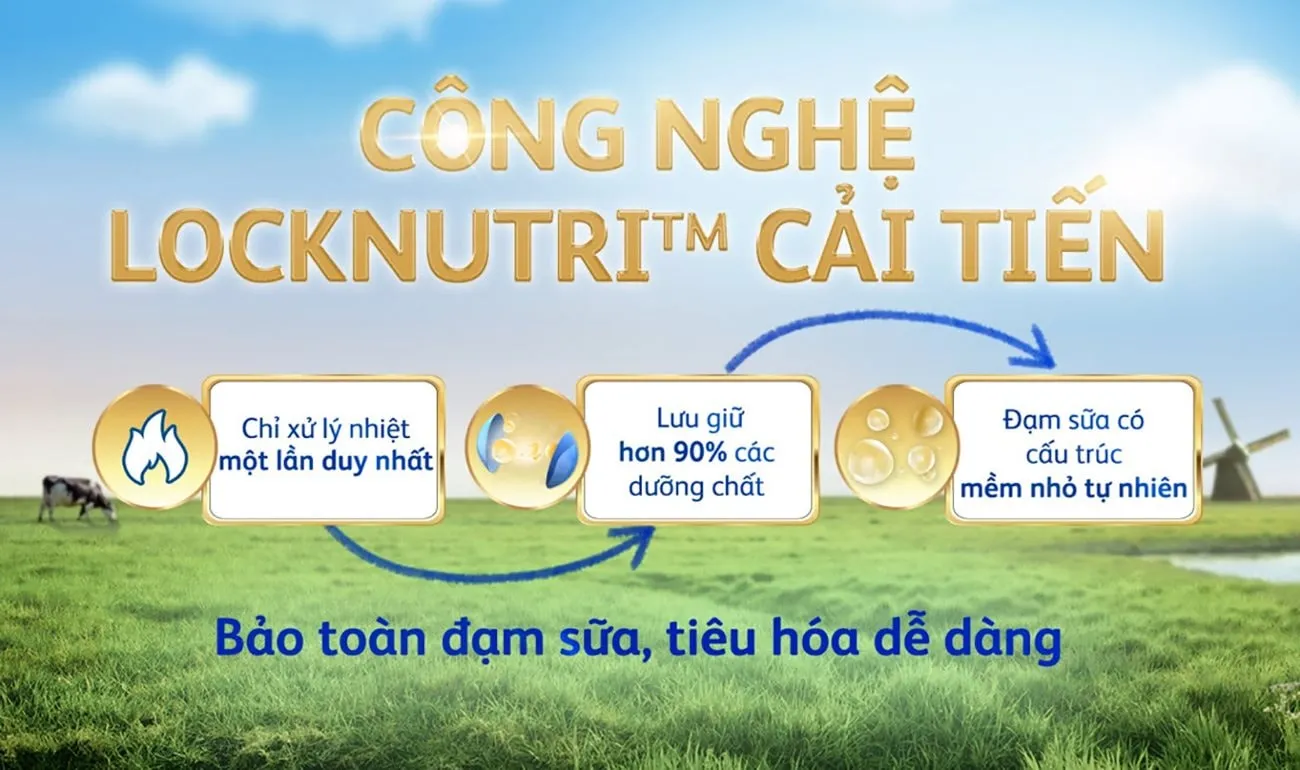 Sữa Friso Gold Pro với công nghệ LockNutri