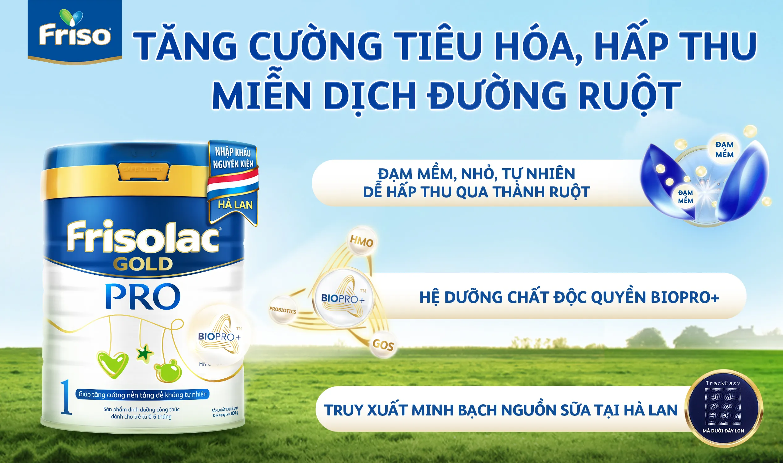 Sữa Friso Gold Pro với công thức độc quyền của nhà Friso