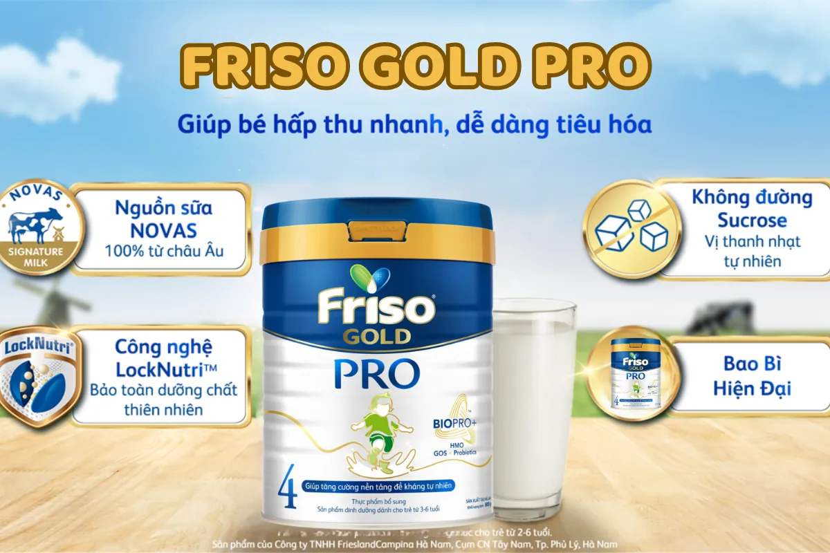 Sữa Friso Gold Pro