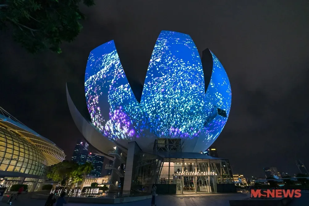 Tác phẩm ánh sáng tại i Light Singapore