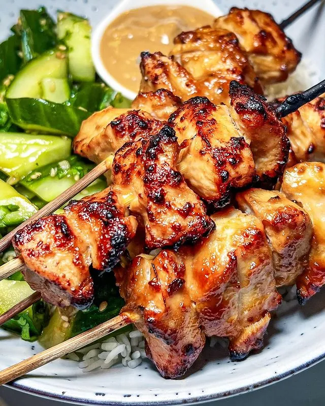 Thịt xiên nướng Satay Singapore