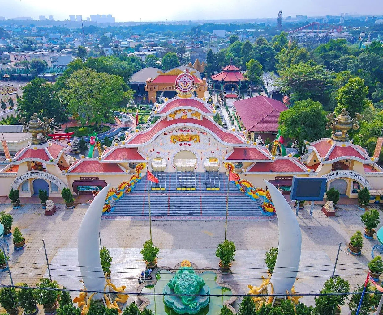 Toàn cảnh Khu du lịch Suối Tiên nhìn từ trên cao. Ảnh: Khu du lịch văn hóa Suối Tiên TP.HCM