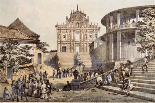 Tranh vẽ Nhà thờ Thánh Phaolô năm 1854