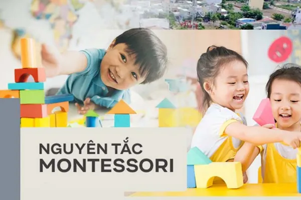 Trẻ em học tập theo phương pháp Montessori