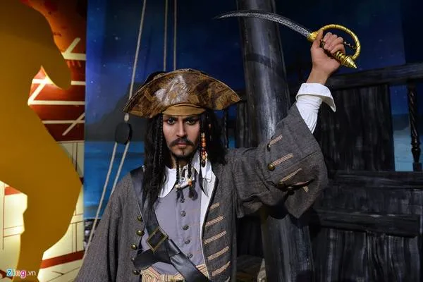 Tượng sáp Johnny Depp tại bảo tàng tượng sáp Hạ Long