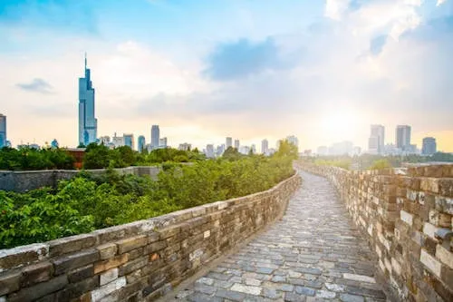 Tường thành Nam Kinh ngày nay. Ảnh: Pinterest.