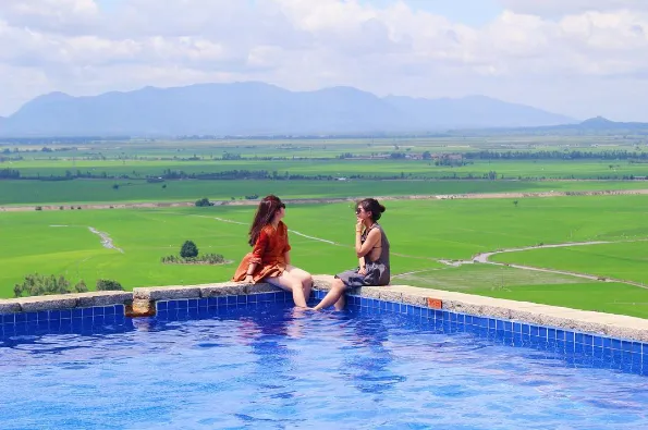Victoria Núi Sam Lodge nhìn từ trên cao