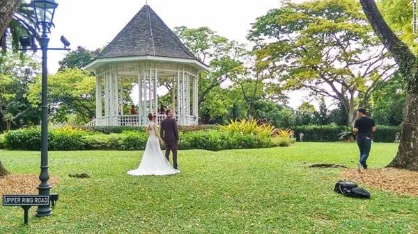 Vọng lâu trong Vườn thực vật Singapore, điểm ngắm cảnh lý tưởng.
