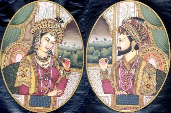 Vua Shah Jehan và Hoàng hậu Mumtaz Mahal